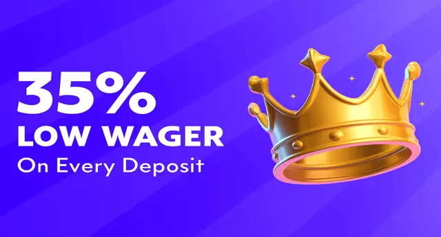 35% low wager